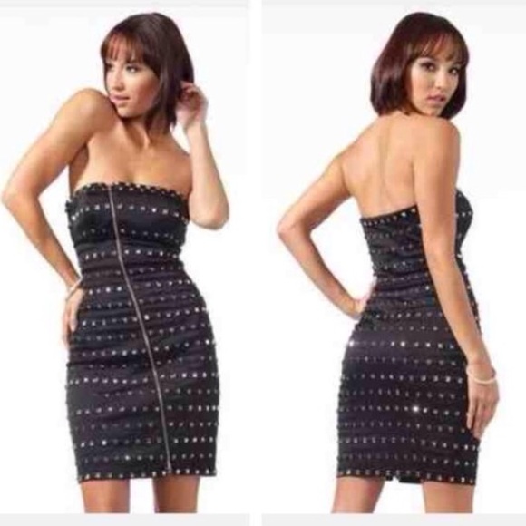 Y2k vintage Bebe embellished strapless Jessica rabbit dress - Picture 7 of 15